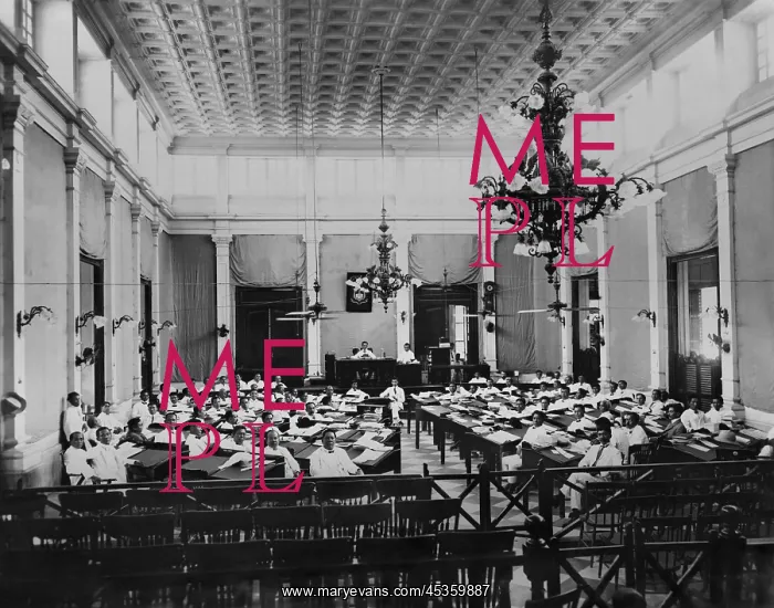 : The Philippines Assembly in session, c. 1907. The : The Philippines Assembly in session, c. 1907. The