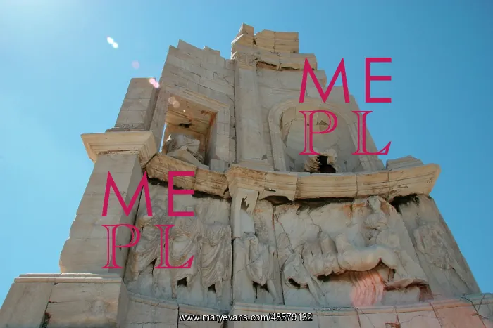 : The Philopappus Monument. Athens. Greece : The Philopappus Monument. Athens. Greece