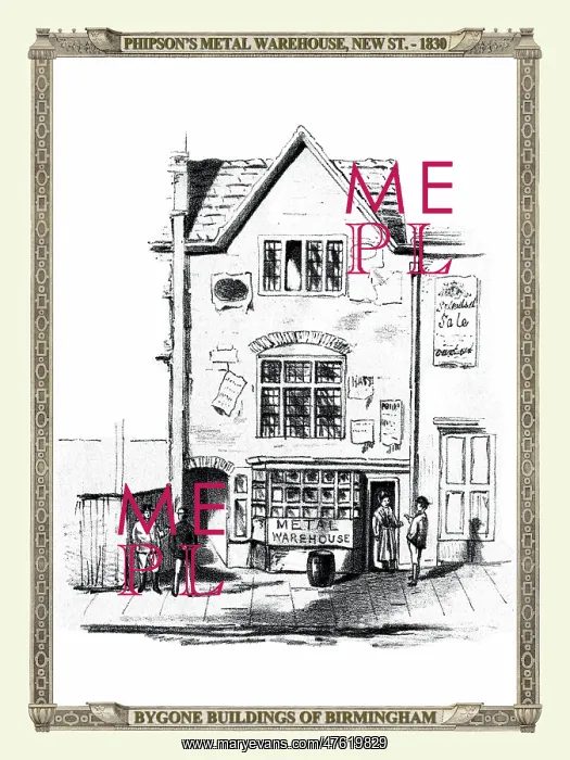 : Phipson's Metal Warehouse, New Street, Birmingham : Phipson's Metal Warehouse, New Street, Birmingham