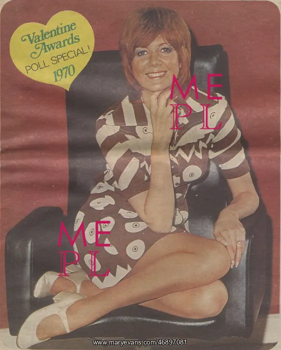 : Photo of Cilla Black in Disc & Music Echo, 14th February 197 : Photo of Cilla Black in Disc & Music Echo, 14th February 197