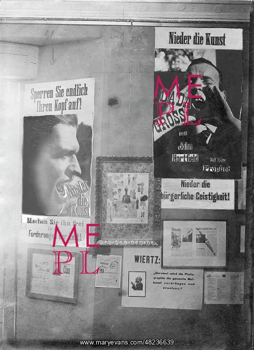 : Photo collage by John Heartfield, 1920 : Photo collage by John Heartfield, 1920