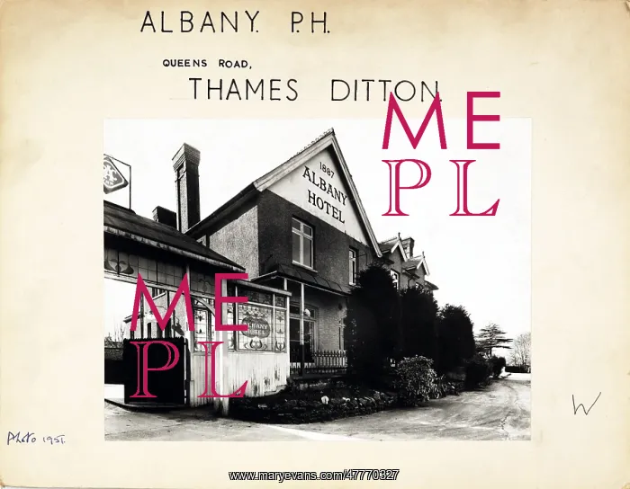 : Photograph of Albany PH, Thames Ditton, Surrey : Photograph of Albany PH, Thames Ditton, Surrey
