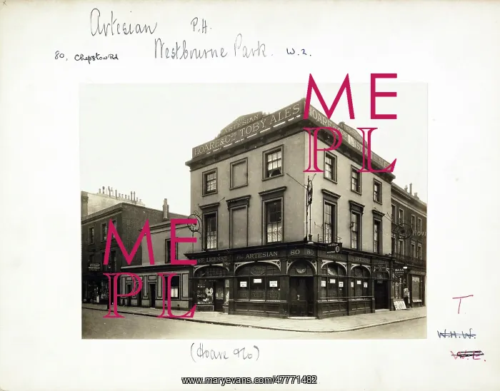 : Photograph of Artesian PH, Westbourne Park, London : Photograph of Artesian PH, Westbourne Park, London