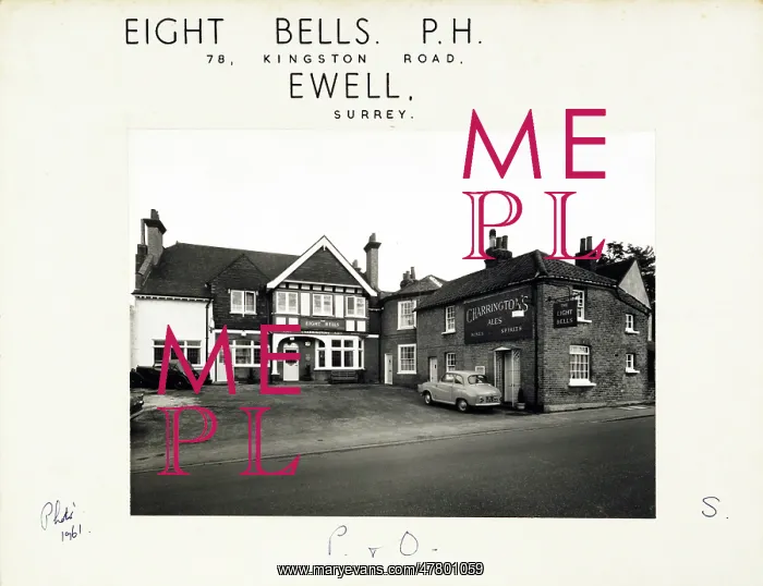 : Photograph of Eight Bells PH, Ewell, Surrey : Photograph of Eight Bells PH, Ewell, Surrey