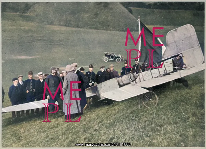 : Photograph of Bleriot Landed in Dover : Photograph of Bleriot Landed in Dover