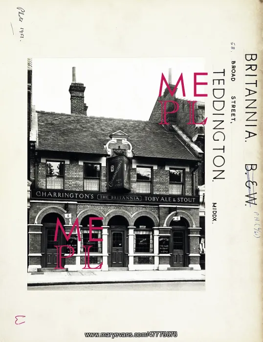 : Photograph of Britannia PH, Teddington, Greater London : Photograph of Britannia PH, Teddington, Greater London