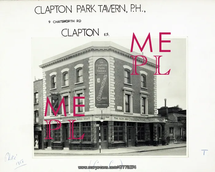 : Photograph of Clapton Park Tavern, Lower Clapton, London : Photograph of Clapton Park Tavern, Lower Clapton, London