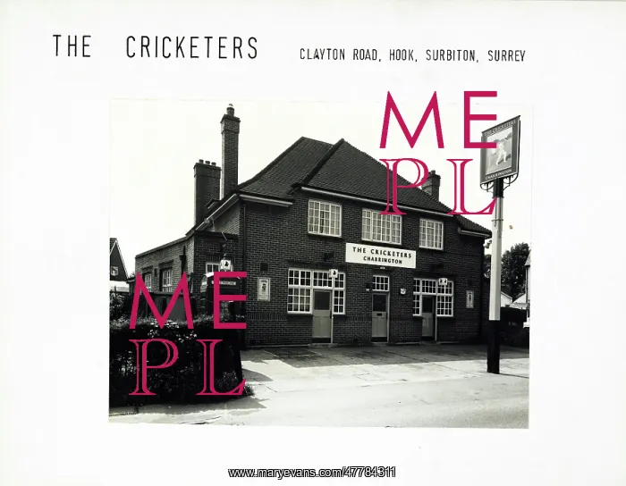 : Photograph of Cricketers PH, Hook, Surrey : Photograph of Cricketers PH, Hook, Surrey