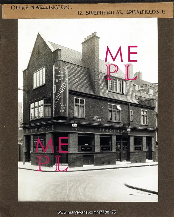 : Photograph of Duke Of Wellington PH, Spitalfields, London : Photograph of Duke Of Wellington PH, Spitalfields, London
