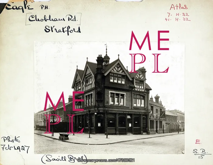 : Photograph of Eagle PH, Stratford, London : Photograph of Eagle PH, Stratford, London