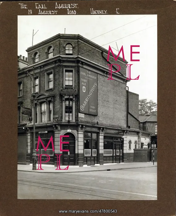: Photograph of Earl Amhurst PH, Hackney, London : Photograph of Earl Amhurst PH, Hackney, London