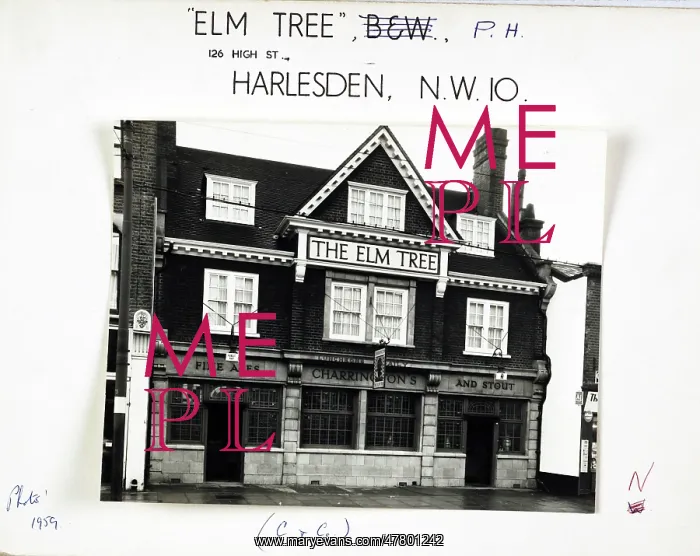 : Photograph of Elm Tree PH, Harlesden, London : Photograph of Elm Tree PH, Harlesden, London