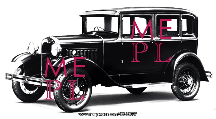 : A photograph of the Ford A Saloon model : A photograph of the Ford A Saloon model