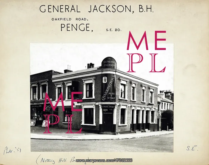 : Photograph of General Jackson PH, Penge, London : Photograph of General Jackson PH, Penge, London