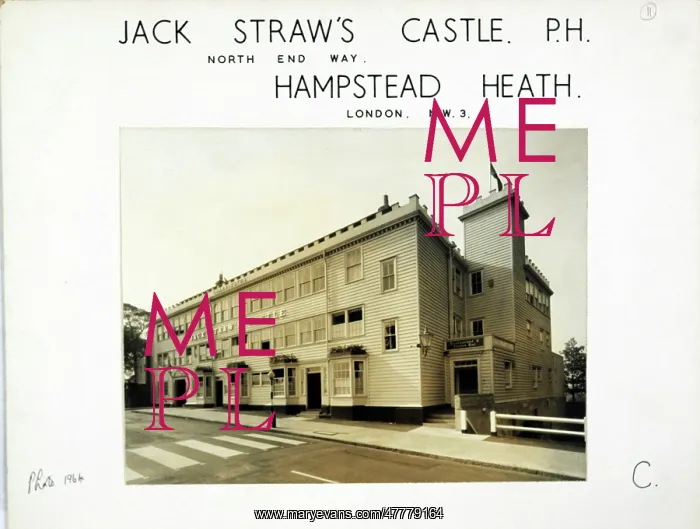: Photograph of Jack Straws Castle PH, Hampstead (New), London : Photograph of Jack Straws Castle PH, Hampstead (New), London