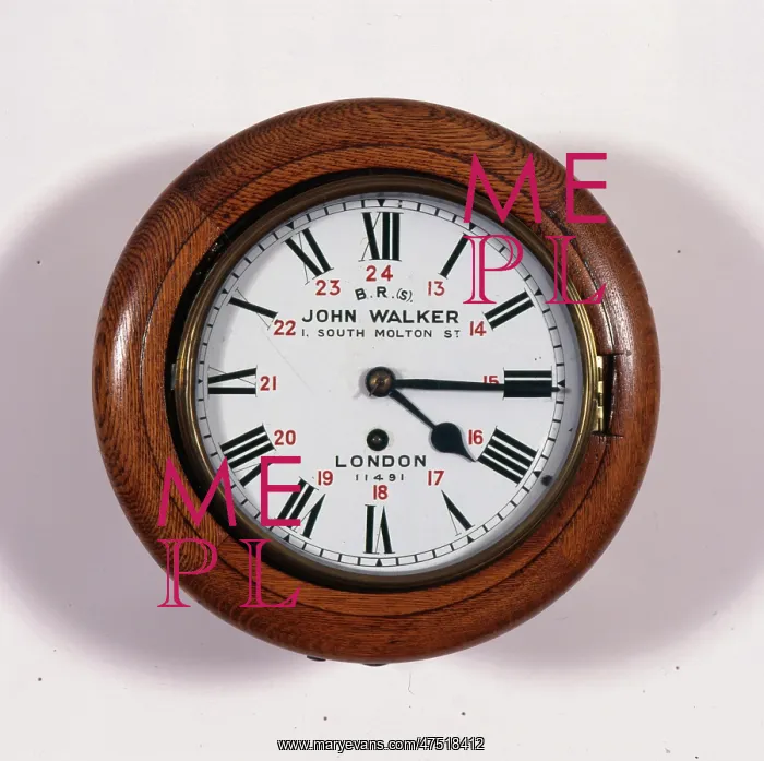 : Photograph of a John Walker Clock : Photograph of a John Walker Clock