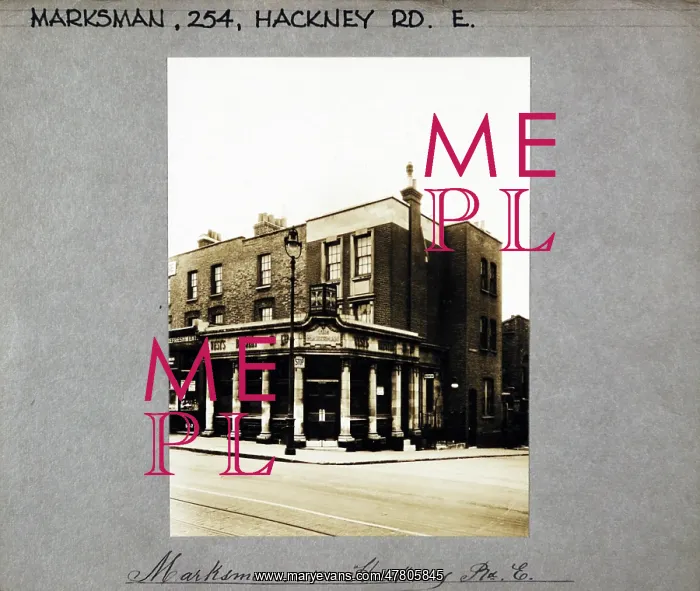 : Photograph of Marksman PH, Hackney Road, London : Photograph of Marksman PH, Hackney Road, London