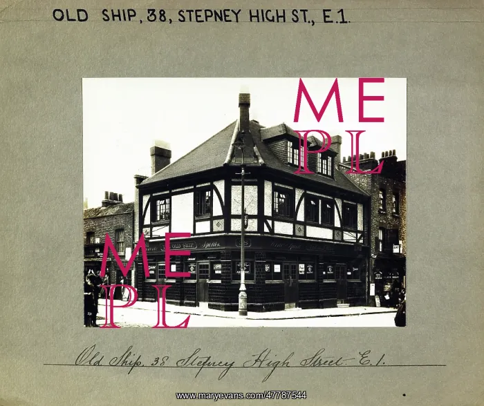 : Photograph of Old Ship PH, Stepney, London : Photograph of Old Ship PH, Stepney, London