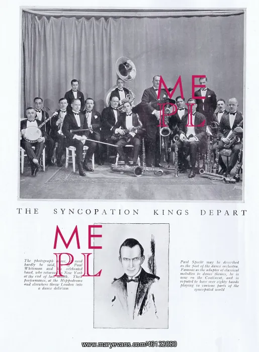 : A photograph of Paul Whiteman and his orchestra : A photograph of Paul Whiteman and his orchestra