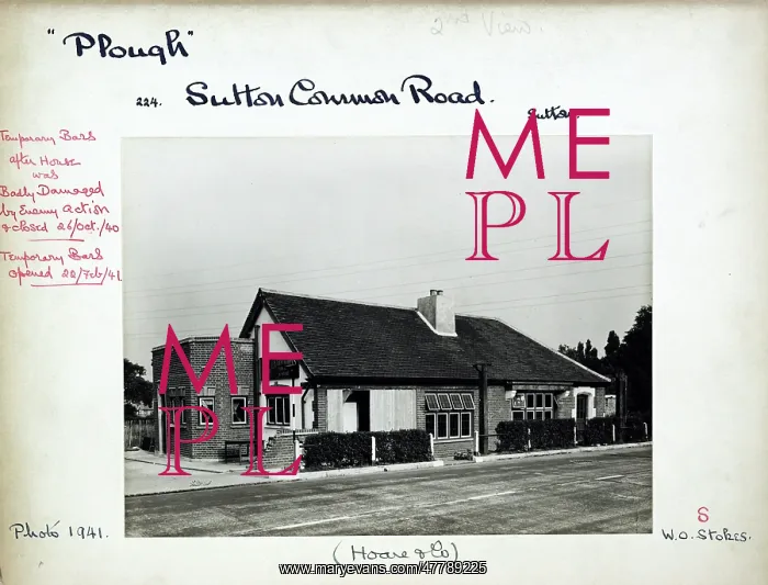 : Photograph of Plough PH, Sutton (Temp), Surrey : Photograph of Plough PH, Sutton (Temp), Surrey