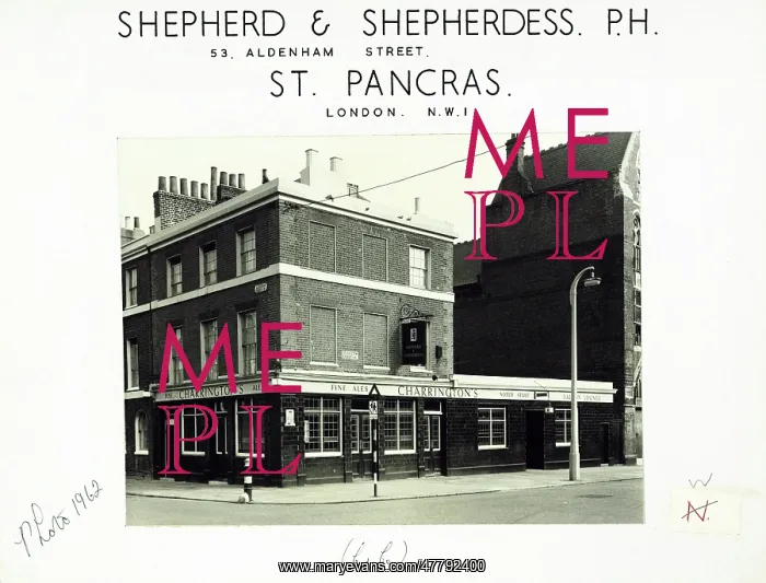 : Photograph of Shepherd & Shepherdess PH, St Pancras, London : Photograph of Shepherd & Shepherdess PH, St Pancras, London