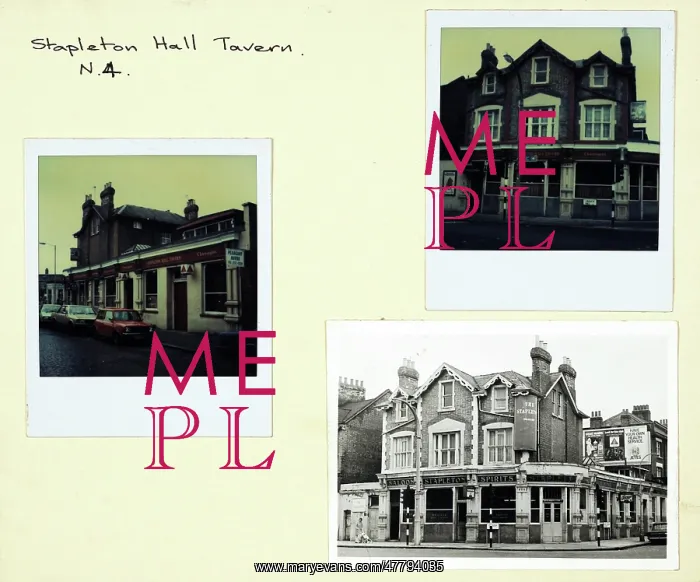 : Photograph of Stapleton Hall PH, Haringey, London : Photograph of Stapleton Hall PH, Haringey, London