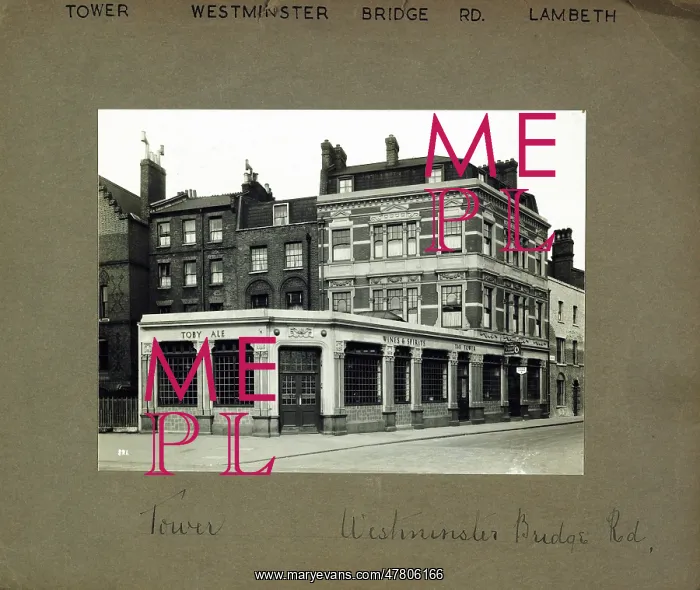 : Photograph of Tower PH, Lambeth, London : Photograph of Tower PH, Lambeth, London