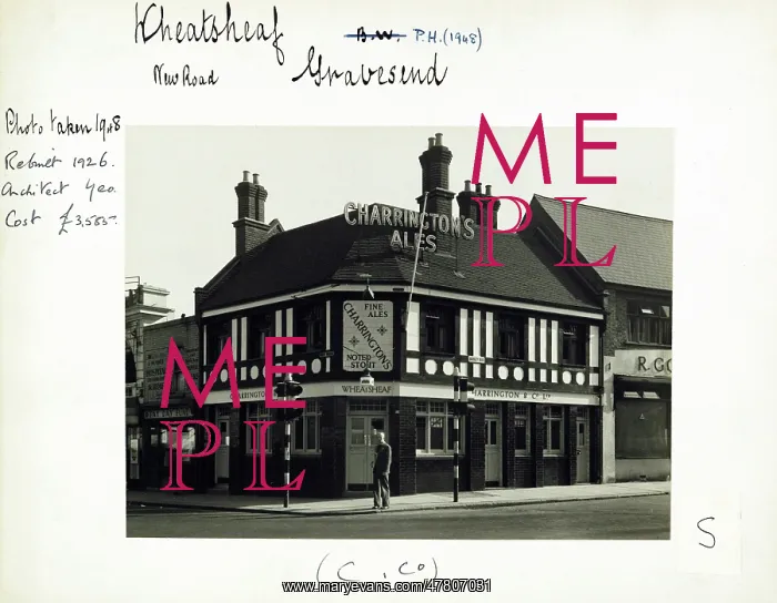 : Photograph of Wheatsheaf PH, Gravesend, Kent : Photograph of Wheatsheaf PH, Gravesend, Kent