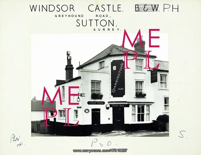 : Photograph of Windsor Castle PH, Sutton, Surrey : Photograph of Windsor Castle PH, Sutton, Surrey