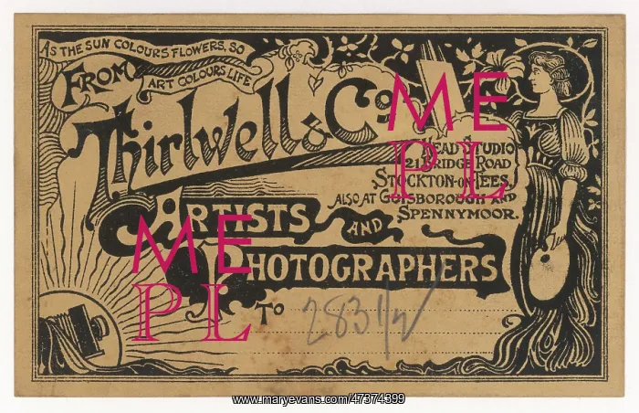 : PHOTOGRAPHERS TRADE CARD : PHOTOGRAPHERS TRADE CARD