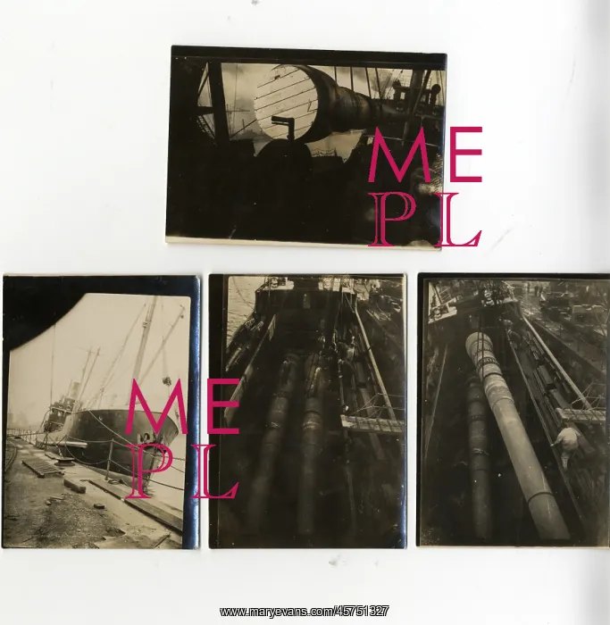 : Four photographs of a cable ship : Four photographs of a cable ship