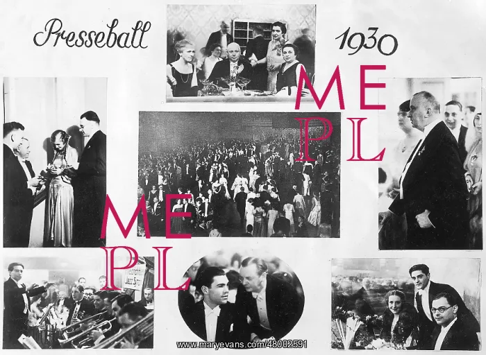 : Photos of the Berlin press ball in 1930 : Photos of the Berlin press ball in 1930