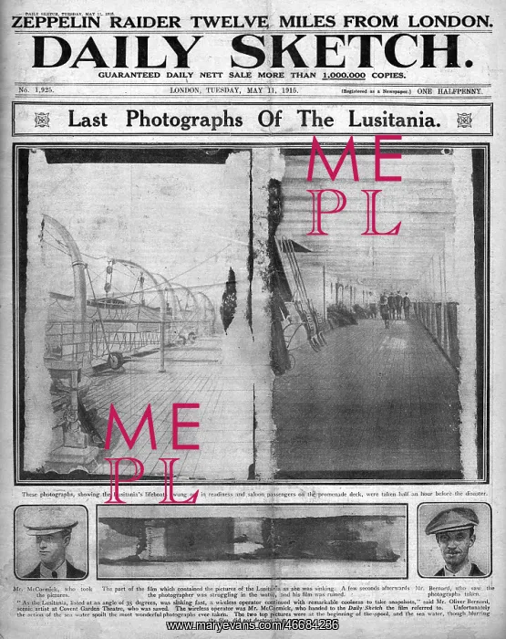 : Last photos of the Lusitania, WW1 : Last photos of the Lusitania, WW1
