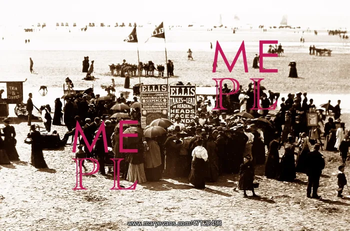  : Phrenology booth, Blackpool beach, Victorian period