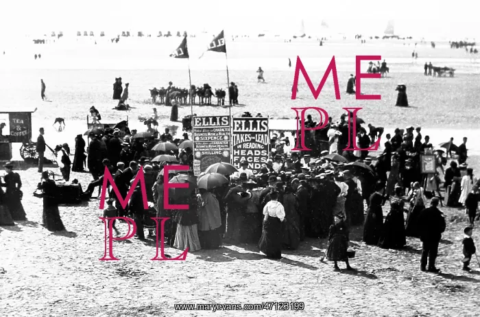  : Phrenology booth, Blackpool beach, Victorian period