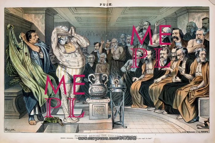 : Phryne before the Chicago tribunal : Phryne before the Chicago tribunal