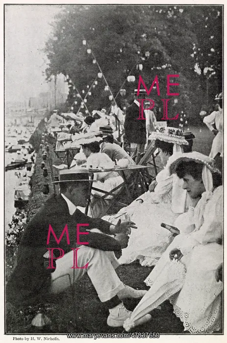 : Phyllis Court at Henley Regatta 1908 : Phyllis Court at Henley Regatta 1908