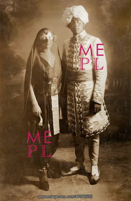 : Phyllis and Jack Dare in Arabian costume : Phyllis and Jack Dare in Arabian costume