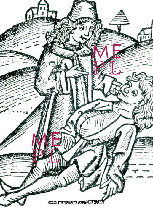 : Physician applying a Bezoar stone to a victim : Physician applying a Bezoar stone to a victim