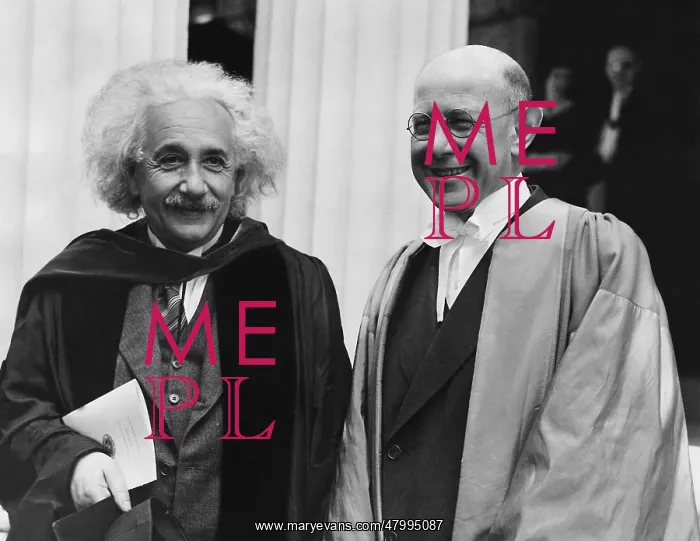 : The physicist and Nobel laureate Albert Einstein standing : The physicist and Nobel laureate Albert Einstein standing