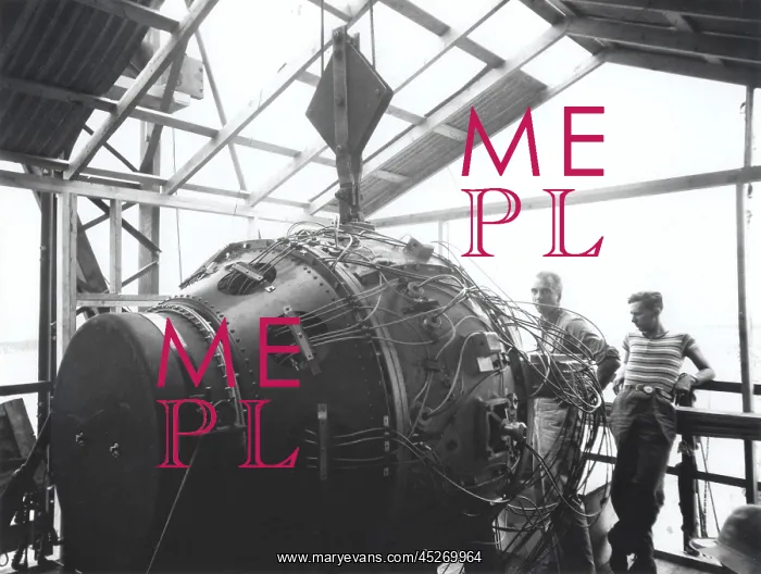 : Physicists Norris Bradbury and Seth Neddermeyer : Physicists Norris Bradbury and Seth Neddermeyer
