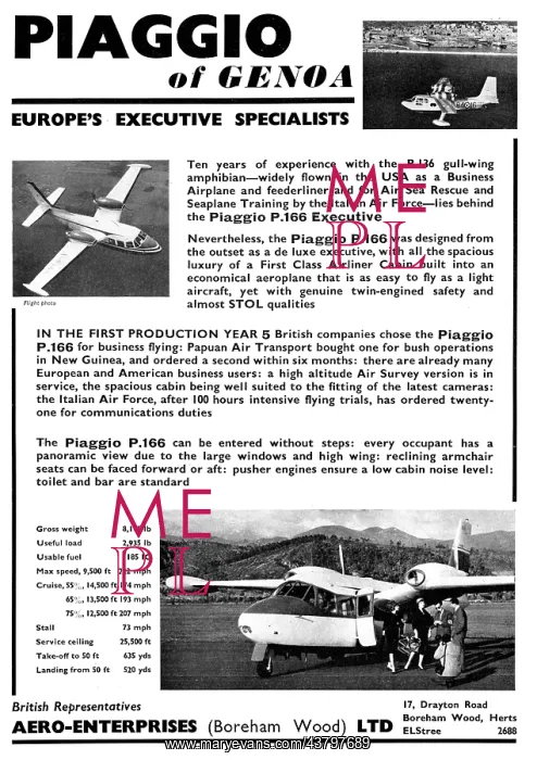 : Piaggio P166 : Piaggio P166