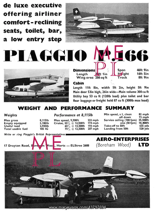 : Piaggio P166 Executive : Piaggio P166 Executive