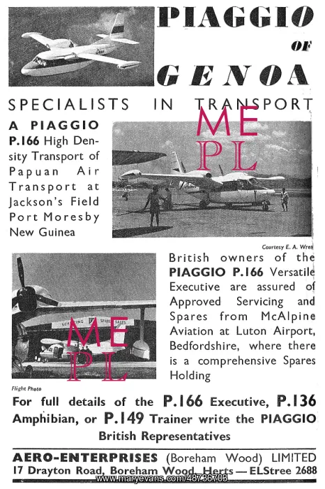 : Piaggio P.166 - Piaggio P.136 : Piaggio P.166 - Piaggio P.136
