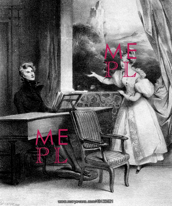  : Pianist at the keyboard. 19th century