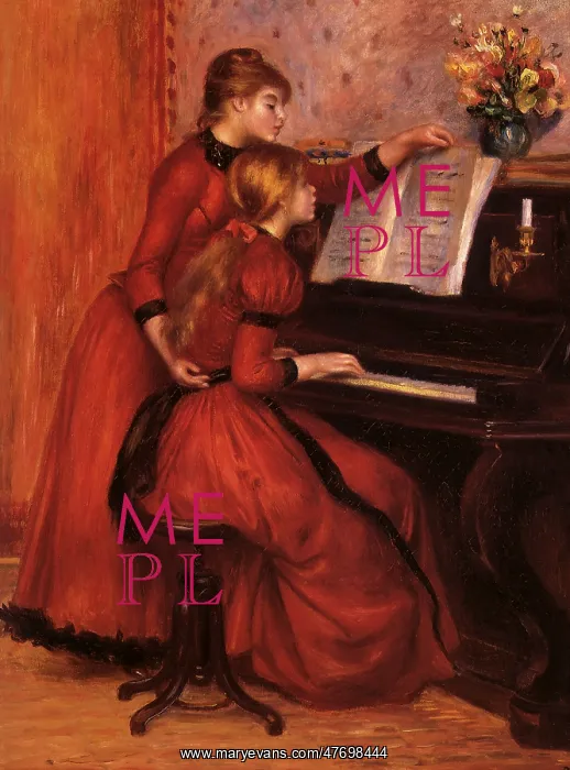 : The Piano Lesson, by Renoir : The Piano Lesson, by Renoir