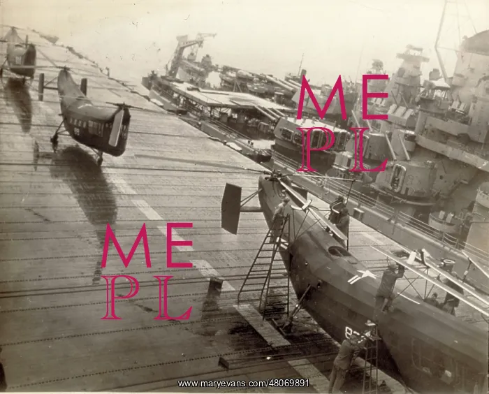  : Three Piasecki HRP-1s on the flight deck of the aircraft car