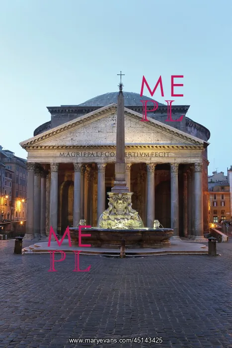: Piazza della Rotonda at dawn showing the Rameses : Piazza della Rotonda at dawn showing the Rameses