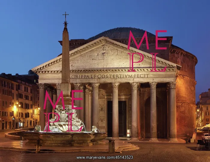 : Piazza della Rotonda at dawn showing the Rameses : Piazza della Rotonda at dawn showing the Rameses