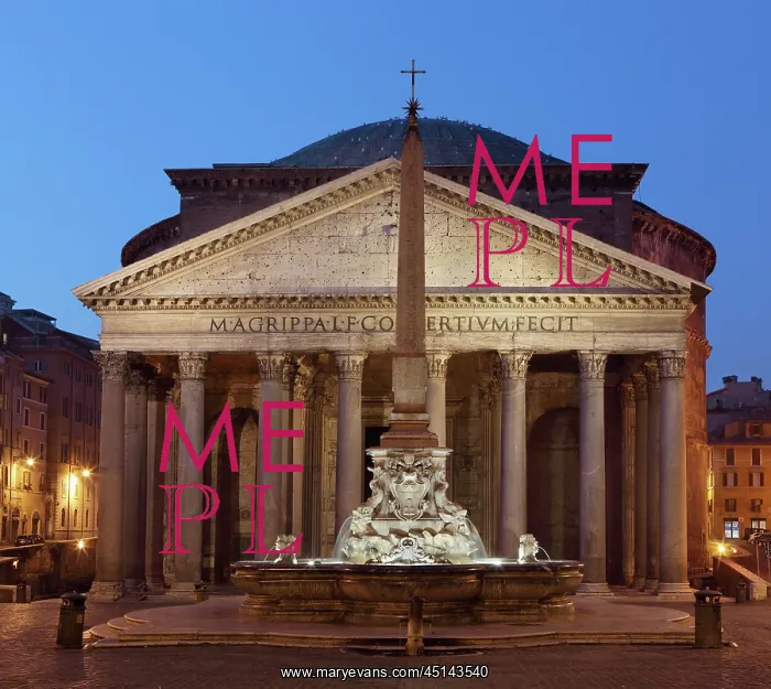 : Piazza della Rotonda at dawn showing the Rameses : Piazza della Rotonda at dawn showing the Rameses
